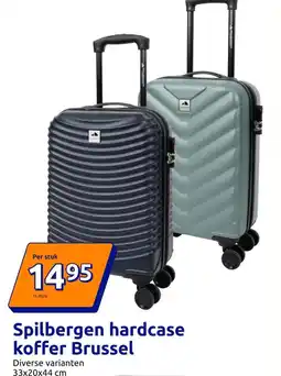 Action Spilbergen hardcase koffer Brussel aanbieding