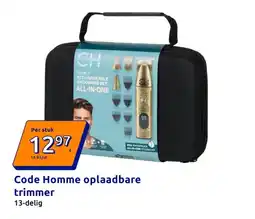 Action Code Homme oplaadbare trimmer aanbieding