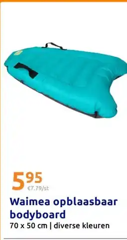 Action Waimea opblaasbaar bodyboard aanbieding