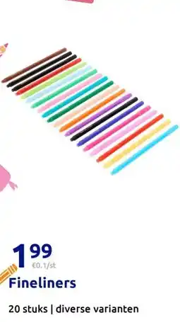 Action Fineliners aanbieding