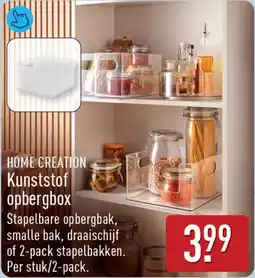 ALDI Home Creation Kunststof opbergbox aanbieding