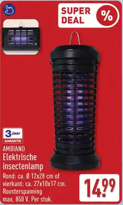 ALDI Ambiano Elektrische insectenlamp aanbieding