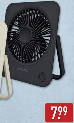 ALDI Ambiano Mini-tafelventilator aanbieding