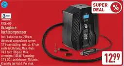 ALDI Ride+Go Draagbare luchtcompressor aanbieding