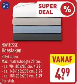 ALDI Novitesse Hoeslaken aanbieding