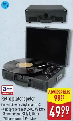 ALDI Retro platenspeler aanbieding