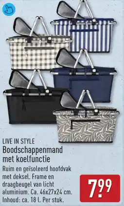 ALDI Live in Style Boodschappenmand met koelfunctie aanbieding