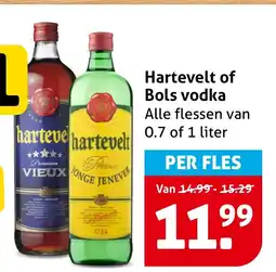 Hoogvliet Hartevelt of Bols vodka aanbieding