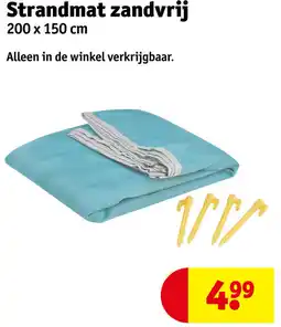 Kruidvat Strandmat zandvrij aanbieding