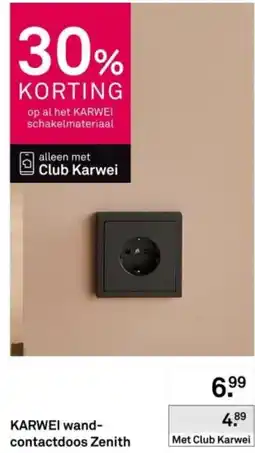 Karwei Karwei wand contactdoos zenith aanbieding