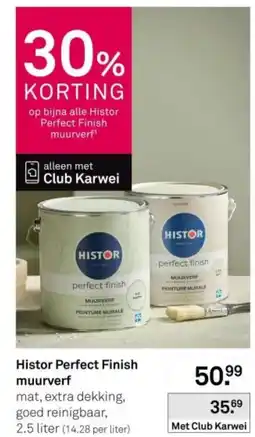 Karwei Histor perfect finish muurverf aanbieding