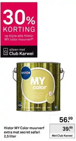 Karwei Histor my color muurverf extra mat secret safari aanbieding