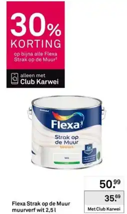 Karwei Flexa strak op de muur aanbieding