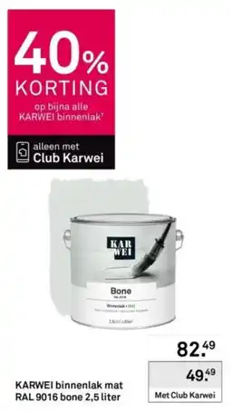 Karwei KARWEI binnenlak mat aanbieding
