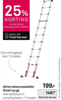 Karwei Altrex telescoopladder smart up go aanbieding