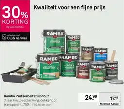 Karwei Rambo Pantserbeits tuinhout aanbieding