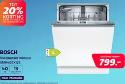 Electroworld Bosch SMH4EBX12E Serie 4 EXCLUSIV aanbieding