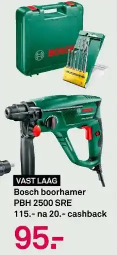 Karwei Bosch boorhamer PBH 2500 SRE aanbieding