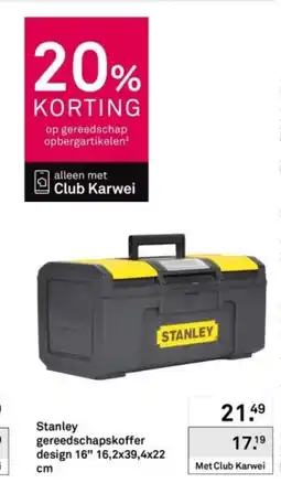 Karwei Stanley gereedschapskoffer design 16" aanbieding