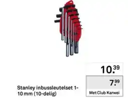 Karwei Stanley inbussleutelset aanbieding