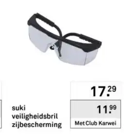 Karwei Suki veiligheidsbril zijbescherming aanbieding