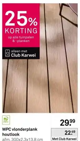 Karwei WPC vlonderplank houtlook aanbieding