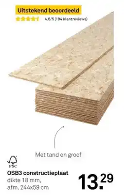 Karwei OSB3 constructieplaat aanbieding