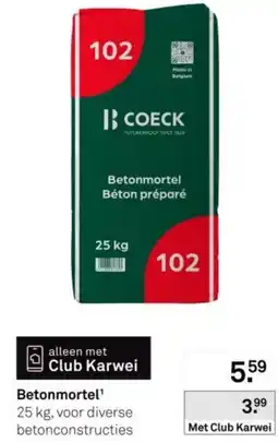 Karwei Betonmortel aanbieding