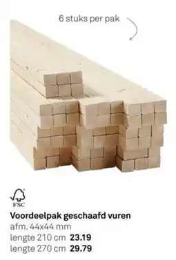 Karwei Voordeelpak geschaafd vuren aanbieding