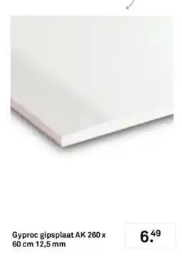 Karwei Gyproc gipsplaat AK aanbieding