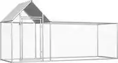 Bol.com vidaXL - Kippenren - 3x1x1,5 - m - gegalvaniseerd - staal aanbieding