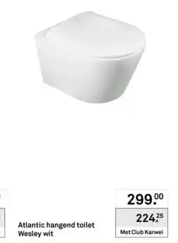 Karwei Atlantic hangend toilet Wesley wit aanbieding