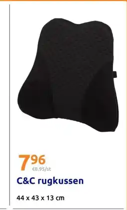 Action C&C rugkussen aanbieding