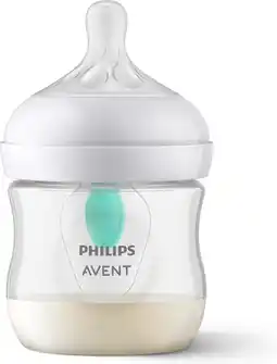 Bol.com Philips Avent Natural Response Babyfles 125ml – Flow 2 –Antikoliek- 1 fles - Newborn - SCY670/01 aanbieding