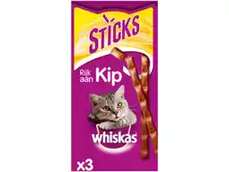 Hoogvliet Whiskas Sticks kip aanbieding