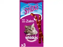 Hoogvliet Whiskas Sticks zalm aanbieding