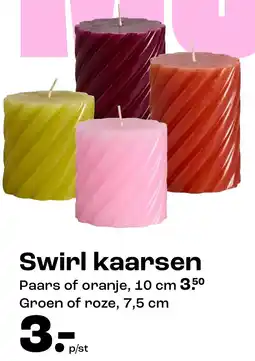 Kwantum Swirl kaarsen aanbieding