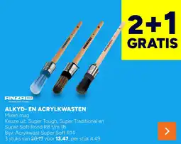 BOUWMAAT Anza Pro Alkyd en Acrylkwasten aanbieding