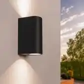 Bol.com Ledvion - LED Wandlamp Santa Barbara - GU10 - IP54 - Zwart aanbieding
