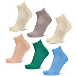 Foot Locker Foot Locker Ankle 6 Pack Sokken Unisex - Beige - Maat 39 - 42 - Katoen aanbieding