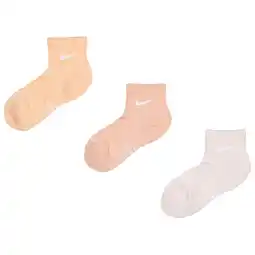 Foot Locker Nike Elevated Ankle 3 Pack Sokken Unisex - Oranje - Maat 34 - 38 - Katoen aanbieding