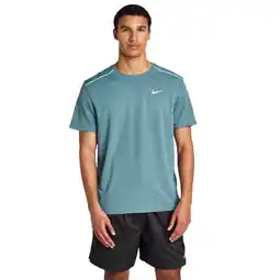 Foot Locker Nike Miler T-shirts Heren - Grijs - Maat S - Poly Jersey aanbieding