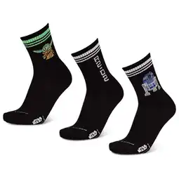 Foot Locker Happy Socks Crew 3 Pack Sokken Unisex - Zwart - Maat 36-40 - Katoen aanbieding