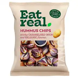 Holland & Barrett 2e product 50% korting | Glutenvrij | Eat Real Hummus Gekarameliseerde Ui & Balsamico - 45g aanbieding