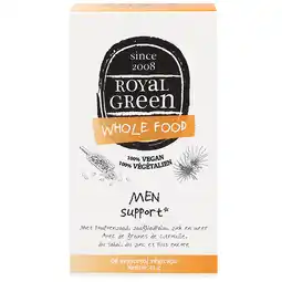 Holland & Barrett 2e product 50% korting | Royal Green Men Support - 60 vegicaps aanbieding
