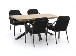 Kees Smit Tierra Outdoor Liv/Montorio 160cm dining tuinset 5-delig stapelbaar aanbieding