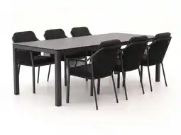 Kees Smit Tierra Outdoor Liv/La Fonte 220cm dining tuinset 7-delig stapelbaar aanbieding