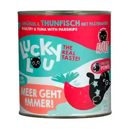 Zooplus 800g Lucky Lou Adult Gevogelte & Tonijn nat kattenvoer aanbieding