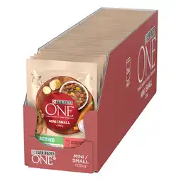 Zooplus 26x85g Purina ONE Mini Active Rundvlees & Wortelen nat hondenvoer aanbieding