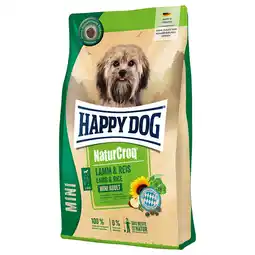 Zooplus 4kg Lam & Rijst NaturCroq Mini Adult Happy Dog droogvoer voor honden aanbieding